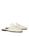 Tory Burch Croc Embossed Mule In New Ivory