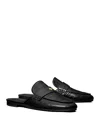 Tory Burch Croc Embossed Mule In Perfect Black
