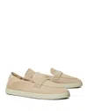 Tory Burch Slip-on Shoes With Suede Upper And Rubber Sole In Sand Dune