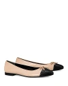 Tory Burch Women's Slip On Pointed Cap Toe Ballet Flats In Rose Pink