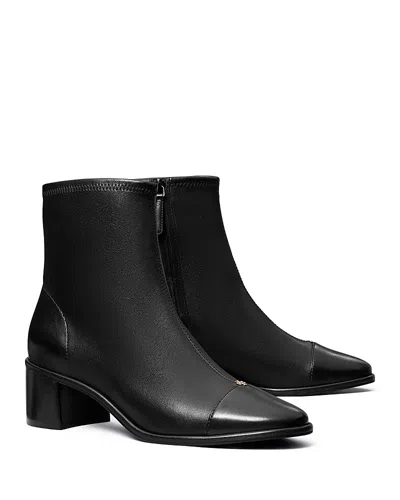 Tory Burch Women's Cap Toe Ankle Boots In Black