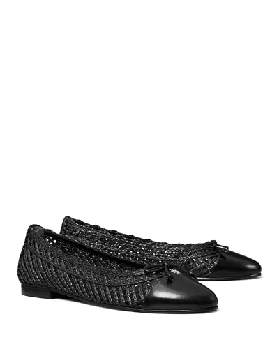 Tory Burch Women's Cap Toe Ballet Flats In Animal Print