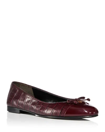 TORY BURCH WOMEN'S CAP TOE BALLET FLATS