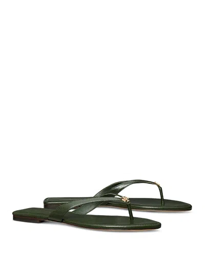 Tory Burch Classic Flip Flop In Evergreen