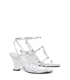 Tory Burch Women's Capri Miller Wedge Sandals In Argento