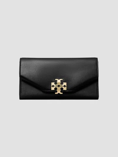 Tory Burch Women's Charlie Leather Envelope Clutch In Black