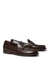Tory Burch Penny Leather Loafers In Brown