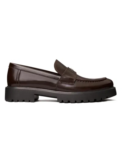 Tory Burch Women's Classic Leather Lug-sole Loafers In Brown