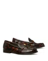 Tory Burch Perri Tortoise Patent Classic Loafers