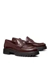 Tory Burch Classic Platform Lug Sole Loafer In Plum