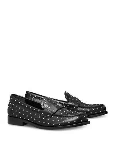 TORY BURCH WOMEN'S CLASSIC STUDDED LOAFER FLATS