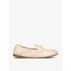 Tory Burch Ballet Nappa Leather Loafers In Cream
