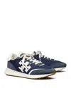 Tory Burch Destiny Logo-embellished Sneakers In Retro Navy