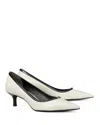 Tory Burch Women's Double T Buckle Kitten Pumps