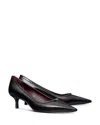Tory Burch Double T Buckle Pump In Perfect Black