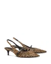 Tory Burch Women's Double T Buckle Mary Jane Pumps In Animal Print