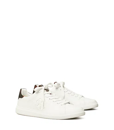 Tory Burch Women's Double T Howell Court Sneakers In White