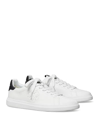 Tory Burch Women's Double T Howell Court Sneakers In White