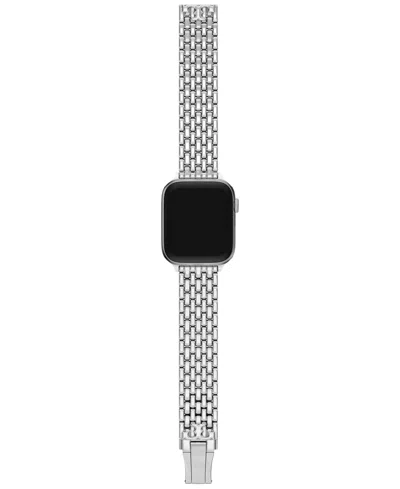 Tory Burch Women's Eleanor Band For Apple Watch Tbs0144e In Silver