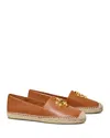 Tory Burch Eleanor Espadrille Flat In Bourbon/gold