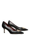 Tory Burch Eleanor Pointed Toe Pump In Perfect Black