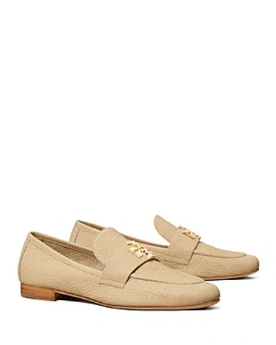 Tory Burch Eleanor Leather Medallion Slip-on Loafers In Sand Stone
