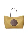 Tory Burch Ella Twist Nylon Shoulder Bag With Maxi Logo Patch On The Front In Neutral