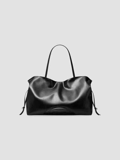 Tory Burch Women's Ella Natuura Logo Tote Bag In Black