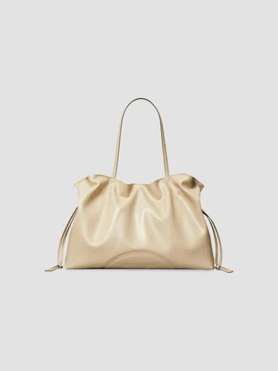 Tory Burch Women's Ella Natuura Logo Tote Bag In Light Stone