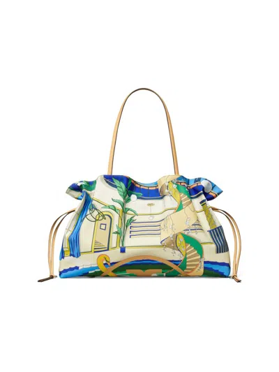 Tory Burch Ella Printed Drawstring Tote In Multi