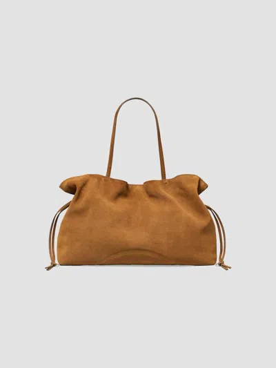 Tory Burch Women's Ella Suede Tote Bag In Caramel