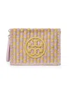 Tory Burch Ella Hand-crocheted Pouch In Purple
