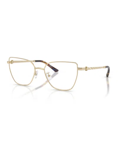 Tory Burch Women's Eyeglasses, Ty1102 In Shiny Light Gold