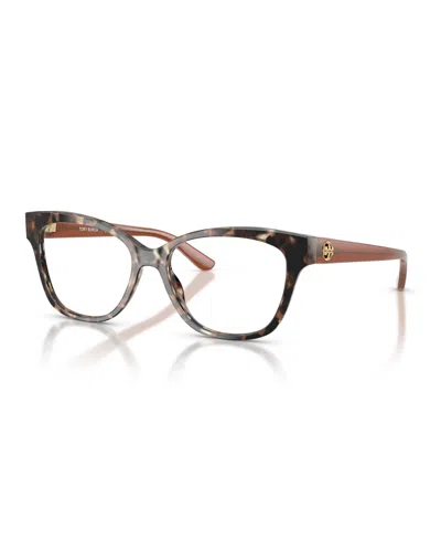 Tory Burch Women's Eyeglasses, Ty2079 In Pearl Brown Tortoise