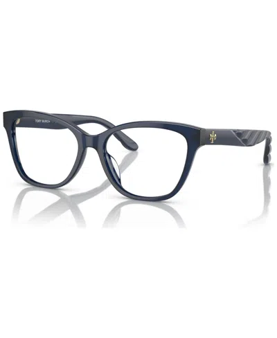 Tory Burch Women's Eyeglasses, Ty2132u 53 In Transparent Navy