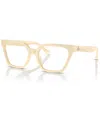 Tory Burch Women's Eyeglasses, Ty2133u 51 In Ivory