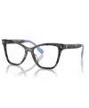 Tory Burch Women's Eyeglasses, Ty2142u In Blue Tortoise