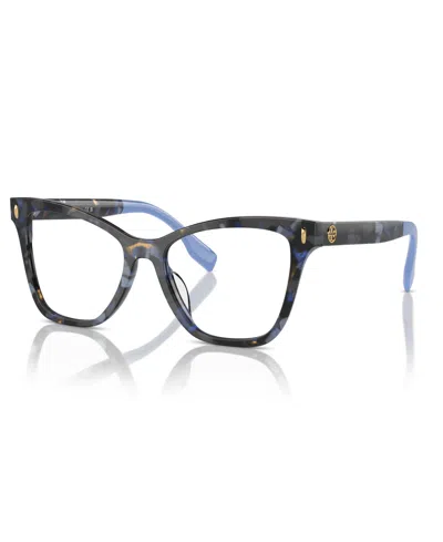 Tory Burch Women's Eyeglasses, Ty2142u In Blue Tortoise