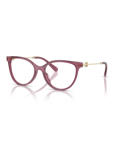 Tory Burch Women's Eyeglasses, Ty2149u In Berry Transparent