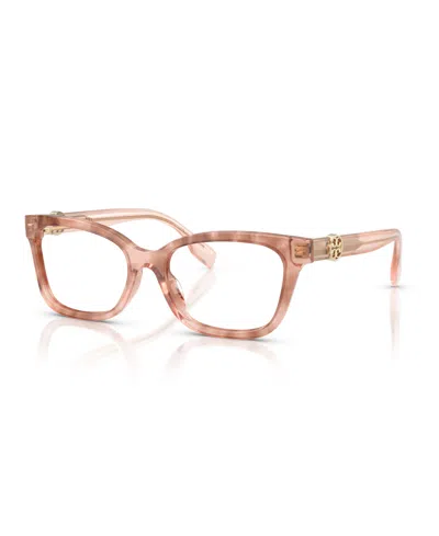 Tory Burch Women's Eyeglasses, Ty2159u In Pink Brown Transparent