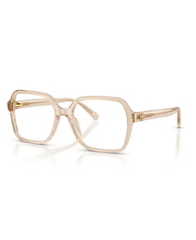 Tory Burch Women's Eyeglasses, Ty2173u In Transparent Beige