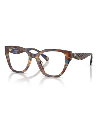 Tory Burch Women's Eyeglasses, Ty2174u In Blue Green,brown Tortoise