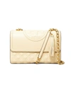 Tory Burch Women's Fleming Convertible Leather Shoulder Bag In New Cream