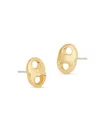 Tory Burch Gemini Link Stud Earrings In Green