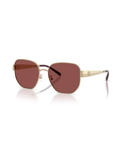 Tory Burch Women's Geometric Sunglasses, Ty6117 In Gold