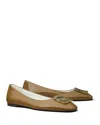 Tory Burch Georgia Ballet In Almond Oat