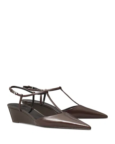 Tory Burch Women's Gigi Strappy Wedge Pumps In Brown