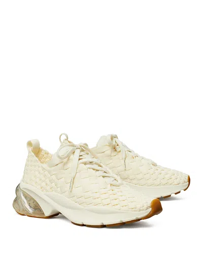 TORY BURCH WOMEN'S GOOD LUCK WOVEN TRAIL SNEAKERS