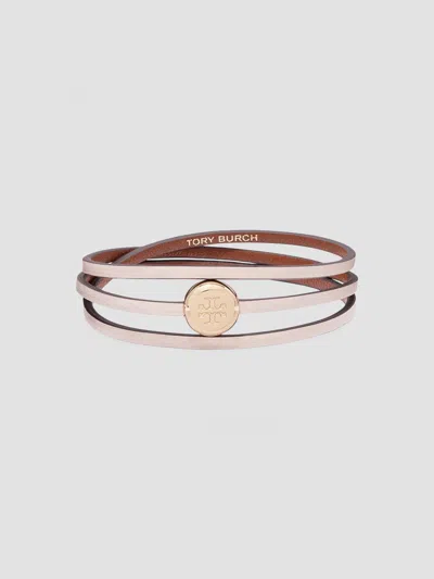 Tory Burch Women's Icon Multi-strand Bracelet In Light Brass Pink
