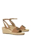 Tory Burch Women's Ines Espadrille Wedge Sandals In Noisette